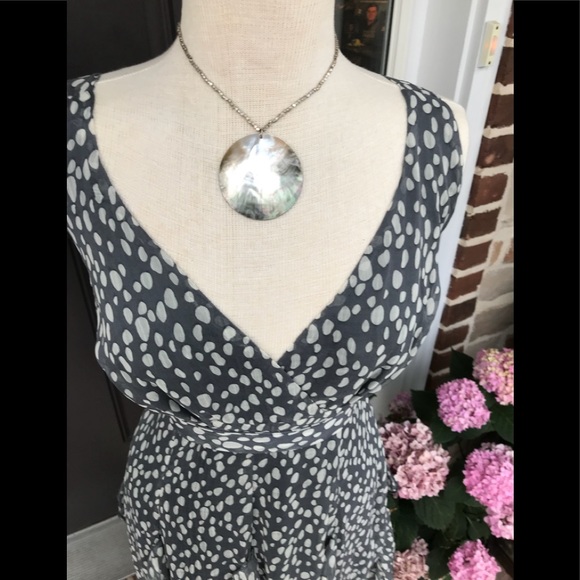 Sassy Polka Dot Ruffled Dress XS sheer with lining - Picture 3 of 8